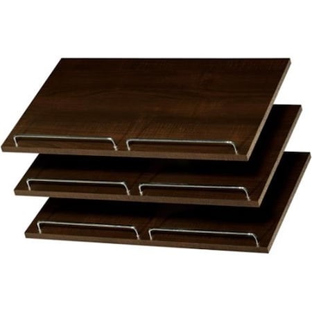 Easy Track RS1600-TON 24 In. Shoe Shelf; Truffle - Pack Of 3